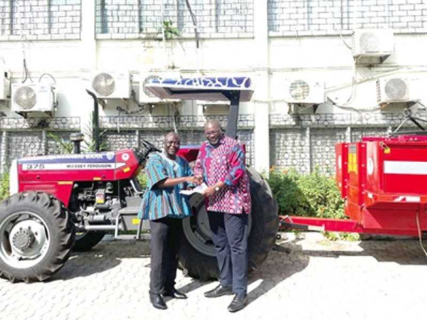 Stanbic Bank Ghana presents tractor for 2nd runner-up Best Farmer