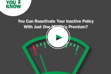 Reactivate your inactive policy