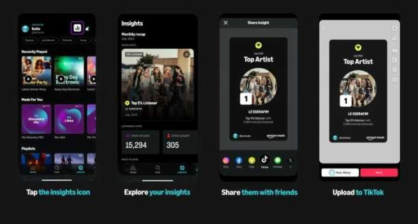 TikTok users can now share tracks and more from Amazon Music 