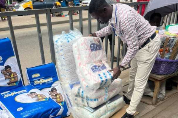 FDA, CPA crack down on unregistered baby diapers in Cape Coast and Kasoa 