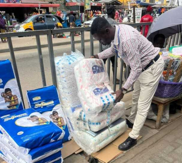 FDA, CPA crack down on unregistered baby diapers in Cape Coast and Kasoa 