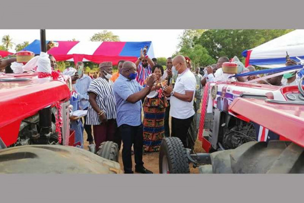 Ketu South NPP Candidate inaugurates tractor service for farmers