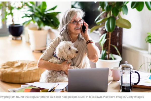 A Simple Phone Call Can Help Relieve Anxiety and Depression for Those in Lockdown