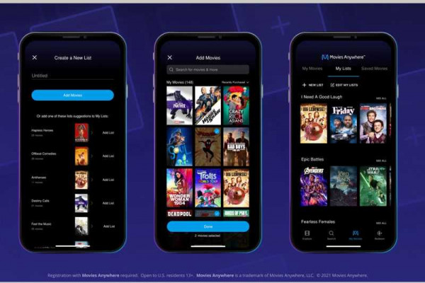 Digital locker app Movies Anywhere adds AI-powered lists to organize your library