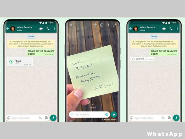 WhatsApp 'view once' brings disappearing photos and videos