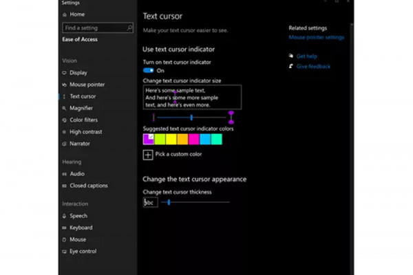 Windows 10 gets accessibility improvements to cursor, screen reader, and more