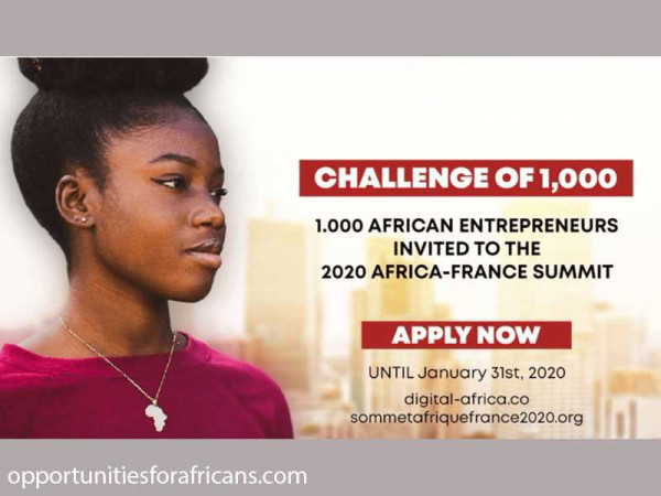 French Government Challenge 2020 for young African Entrepreneurs opens