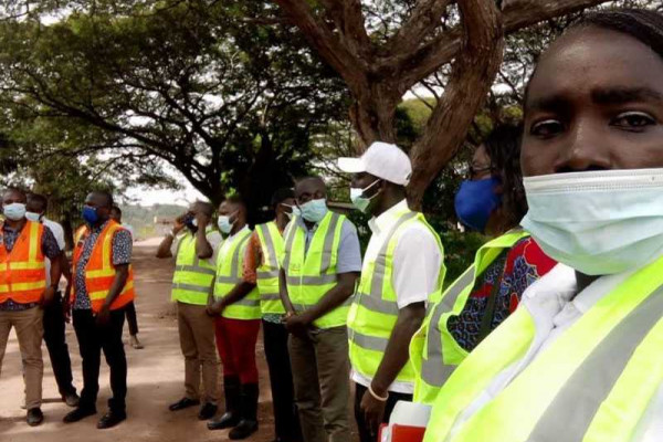 CoST MSG members visit Cocoavilla road in Takoradi