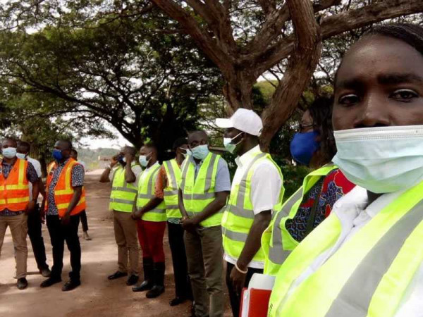 CoST MSG members visit Cocoavilla road in Takoradi