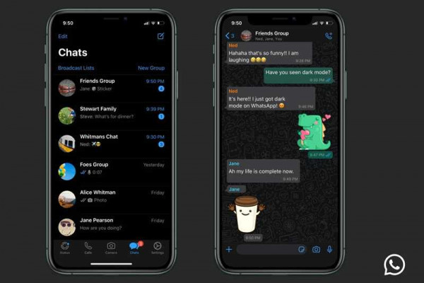 Finally dark mode arrives to soothe your 3am WhatsApps