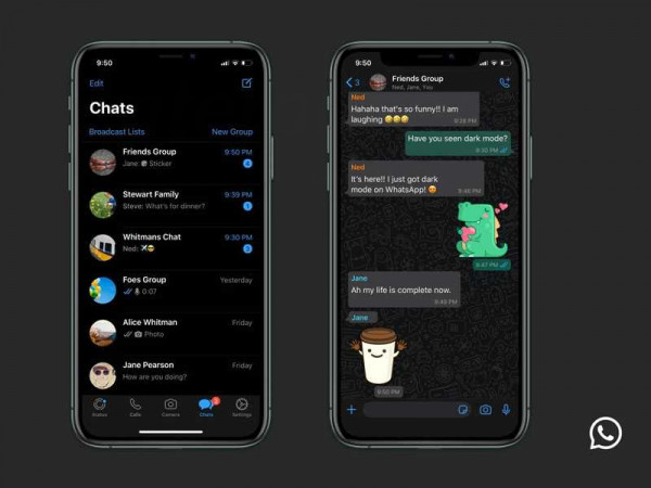 Finally dark mode arrives to soothe your 3am WhatsApps