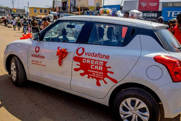 Vodafone Ghana gifts car, mobile phones, & other items in Dream Car Promotion