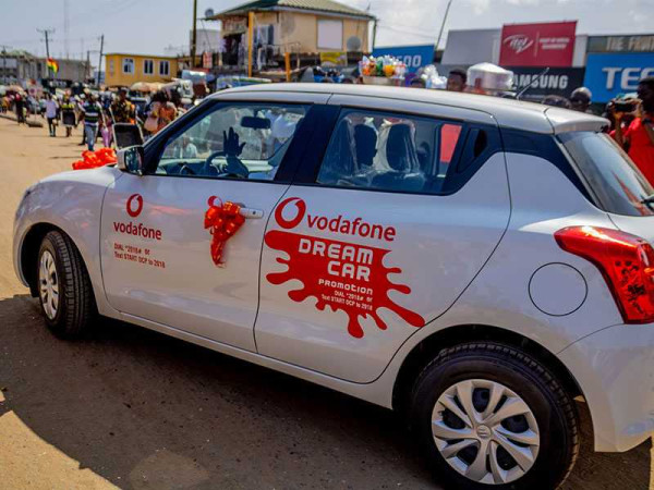 Vodafone Ghana gifts car, mobile phones, & other items in Dream Car Promotion