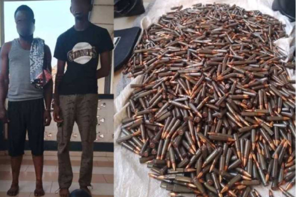 Police intercept bus, arrest two with 2,600 AK 47 ammunition at Kantanso