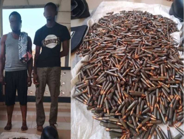 Police intercept bus, arrest two with 2,600 AK 47 ammunition at Kantanso