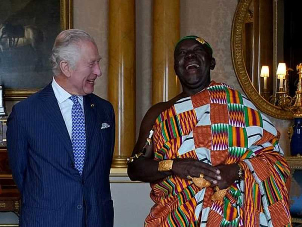 King Charles welcomes Asantehene to Buckingham Palace ahead of coronation