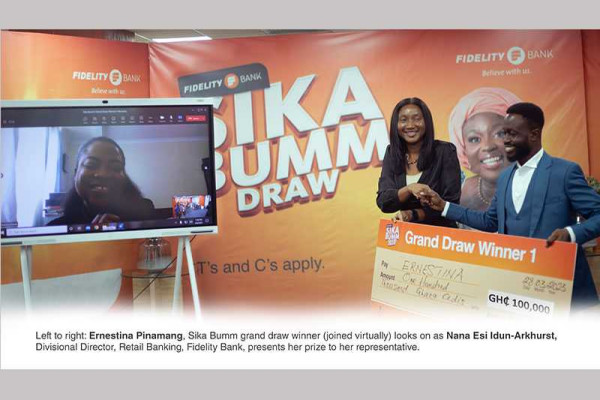 Fidelity Bank rewards customers with GH610,000 in Sika Bumm Promo