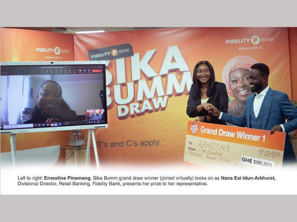 Fidelity Bank rewards customers with GH610,000 in Sika Bumm Promo