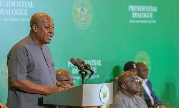 Mahama holds Presidential Dialogue with the Private Sector
