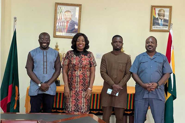 Zambia High Commission in Ghana hosts organizers of Africa Monologue Challenge