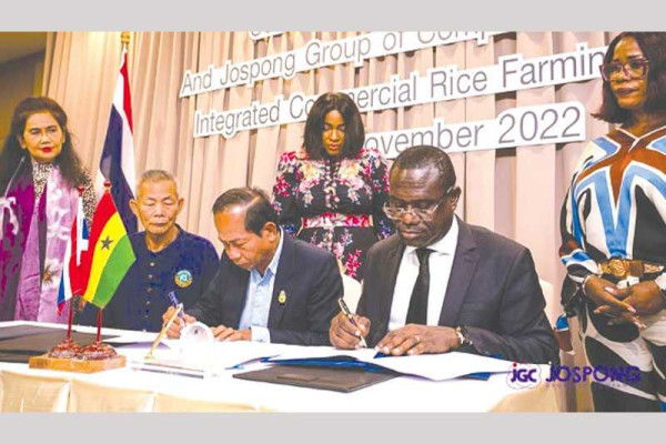 Jospong partners Thai companies for rice production