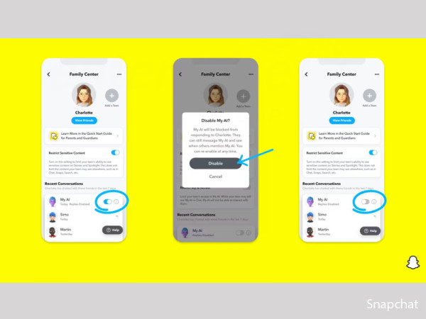 Snapchat now lets parents restrict their teens from using the app’s ‘My AI’ chatbot