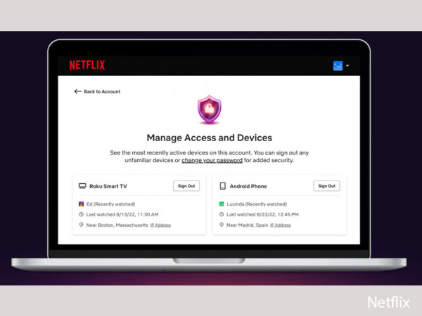 Netflix’s new feature lets subscribers kick devices off their accounts