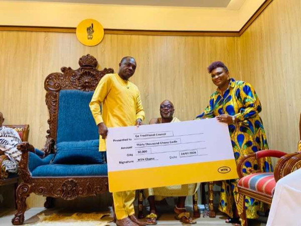 MTN Ghana supports Ga Traditional Council ahead of 2026 Homowo Festival