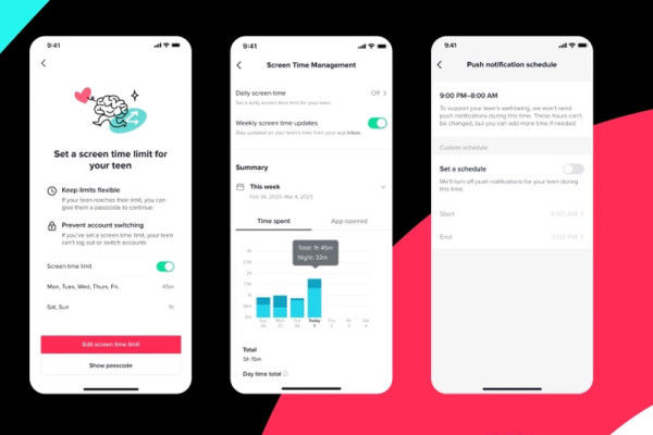 TikTok rolls out new screen time controls, adds new default settings for teens & expands Family