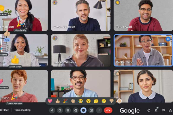 Google is finally rolling out emoji reactions for Meet video calls