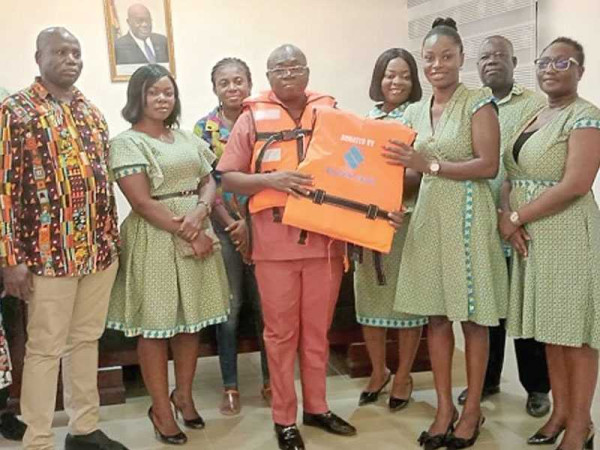 Republic Bank presents life jackets to Fanaa schoolchildren