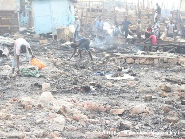 Avenor fire outbreak renders 600 homeless, destroys 450 wooden structures, metal containers