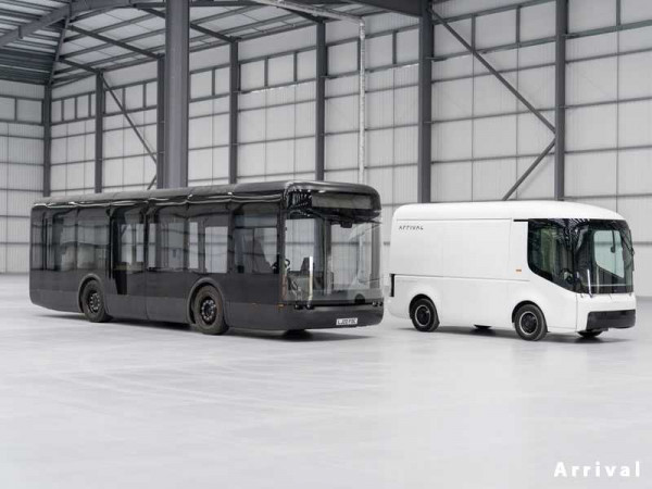 Arrival is on track to begin production of its electric bus and van next year