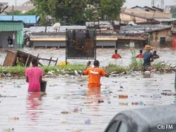 Flooding across Ghana's capital with more rain expected