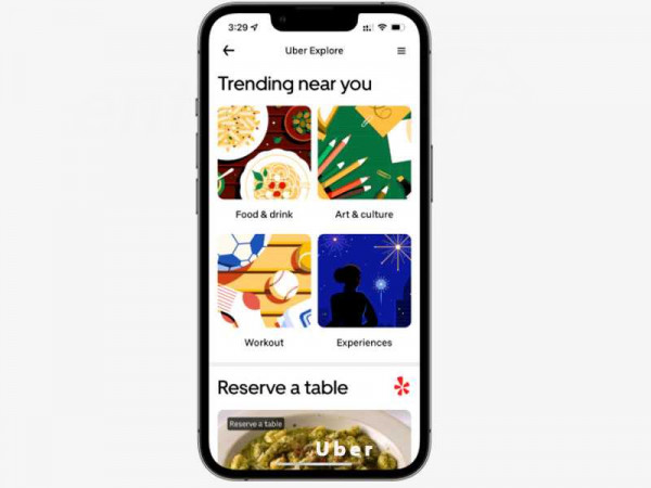 You can book dinner reservations and buy event tickets on Uber now