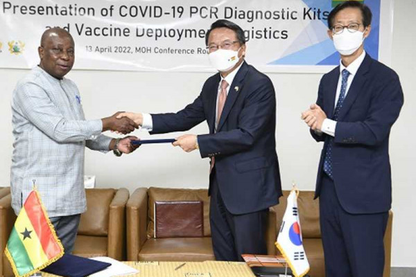 South Korea donates COVID-19 kits, logistics to Ghana