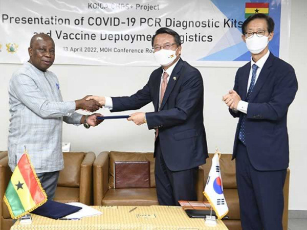 South Korea donates COVID-19 kits, logistics to Ghana