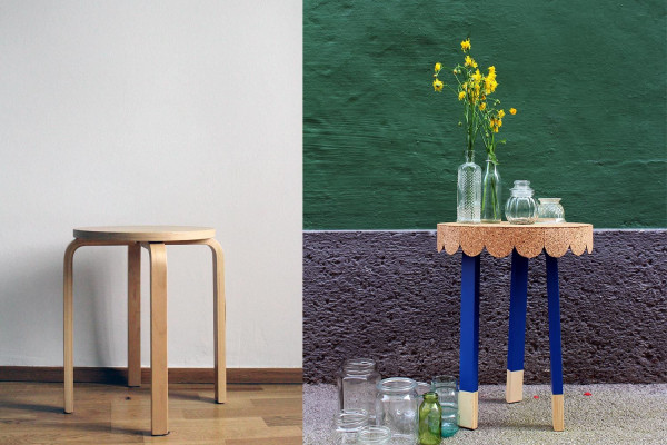 7 easy steps to transform an Ikea stool into a cute table