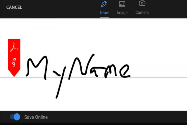 How to create a signature for PDF documents on an Android phone