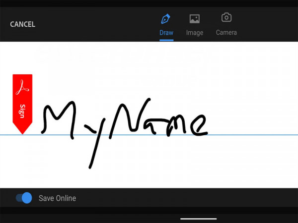 How to create a signature for PDF documents on an Android phone