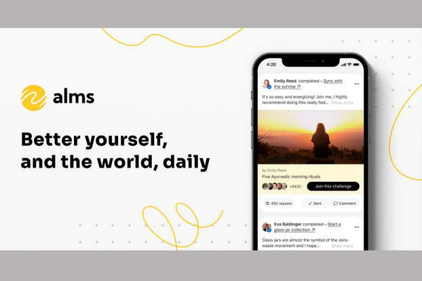 Alms is a social app focused on real-world impact and positive change